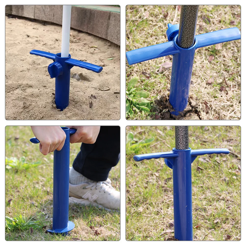 

Portable Plastic Umbrella Base Stable Ground Insert Stand for Beach Garden Patio Outdoor Parasol Holder Umbrella Base