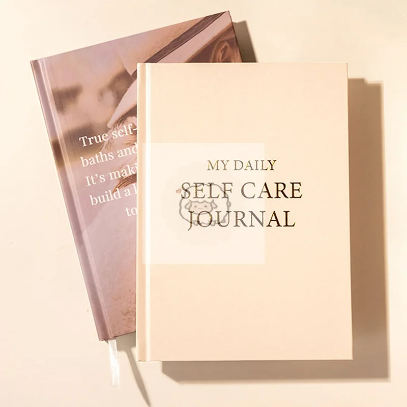 Self-Care Journal Book Gratitude Journal Happiness A5 Notebook Fabric Book Planner A Daily Diary For Women With Guided Self Refl