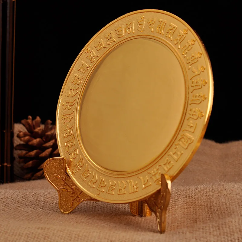 Full Alloy Lifting Mirror with A Diameter of 14 Centimeters and A Smooth Mirror Surface. The Base Can Be Separated. New Model