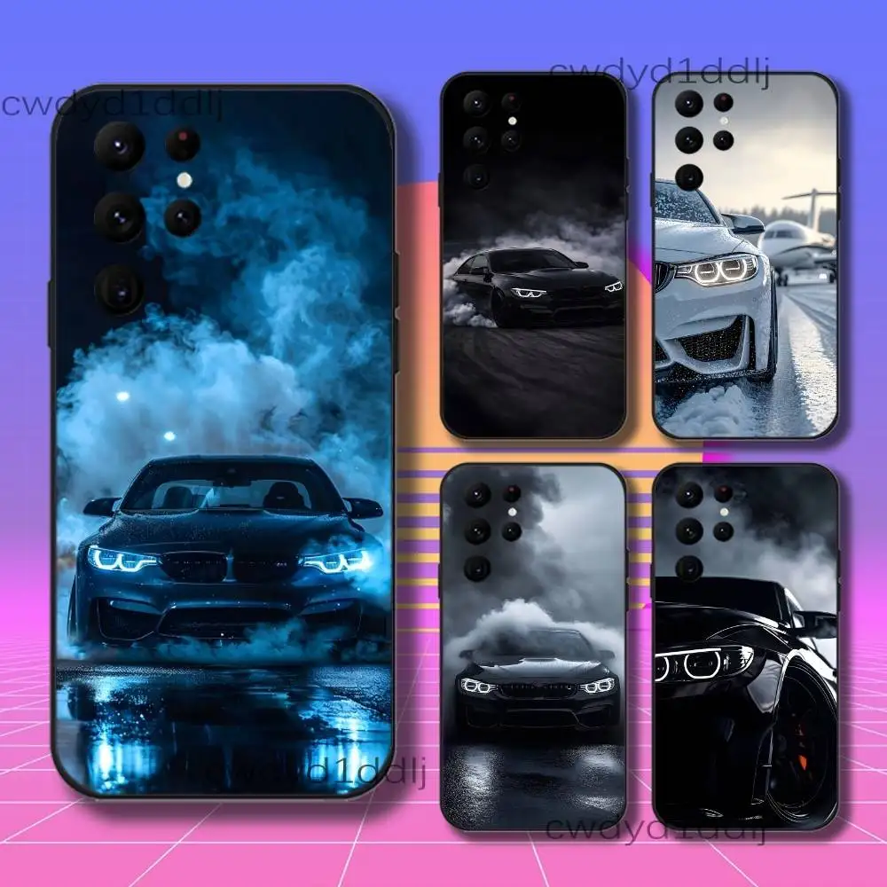 Black White for B-BMW-es E36 38 Phone Case For Samsung S10,S21,FE,S21 ,S26,S25,S24,S23,Ultra,S9,S22,Plus Black Shockproof TPU