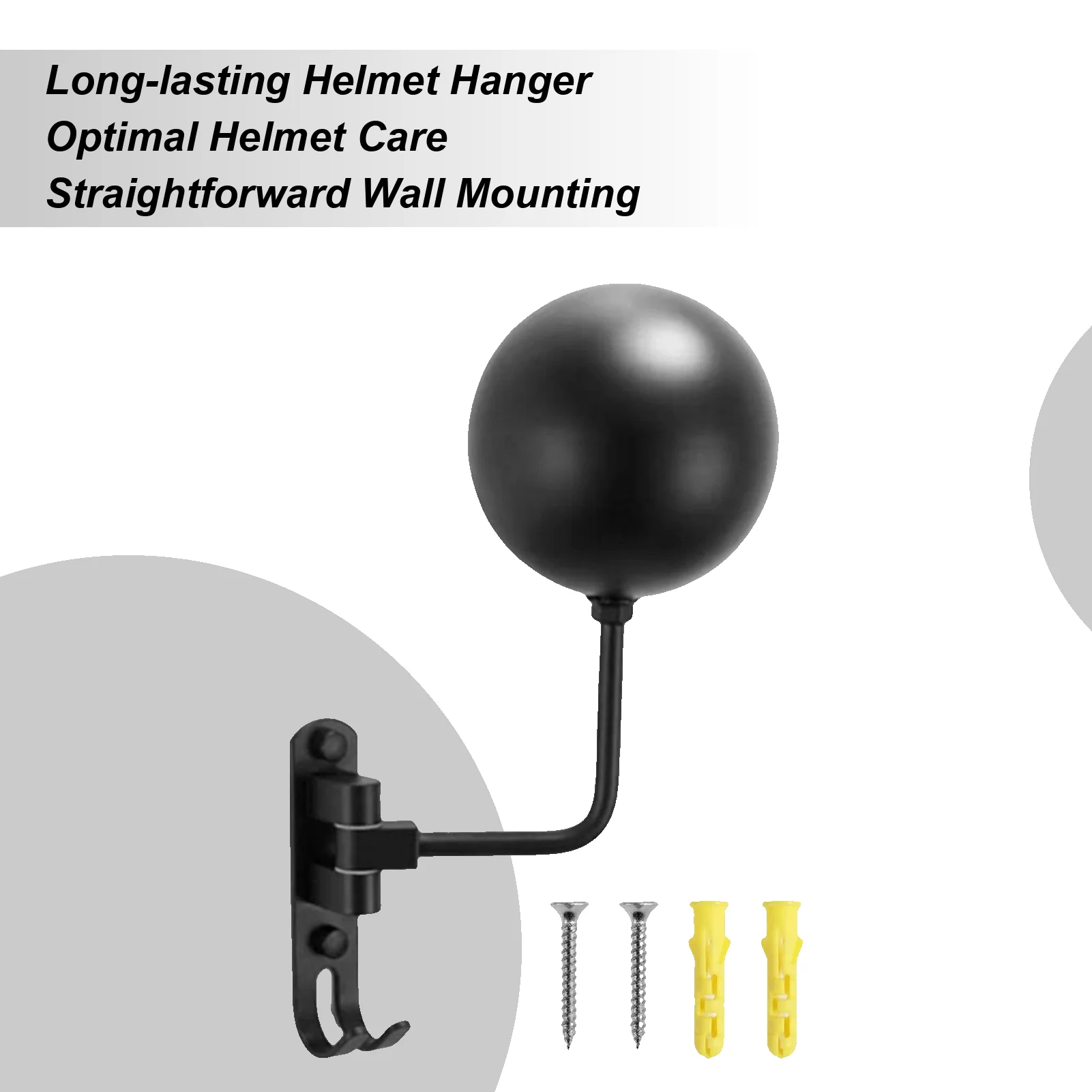 Helmet Hanger Space Saving 180-Degree Rotatable Motorcycle Helmet Stand For Home Bedrooms Living Room Garage Gear Clothes Keys