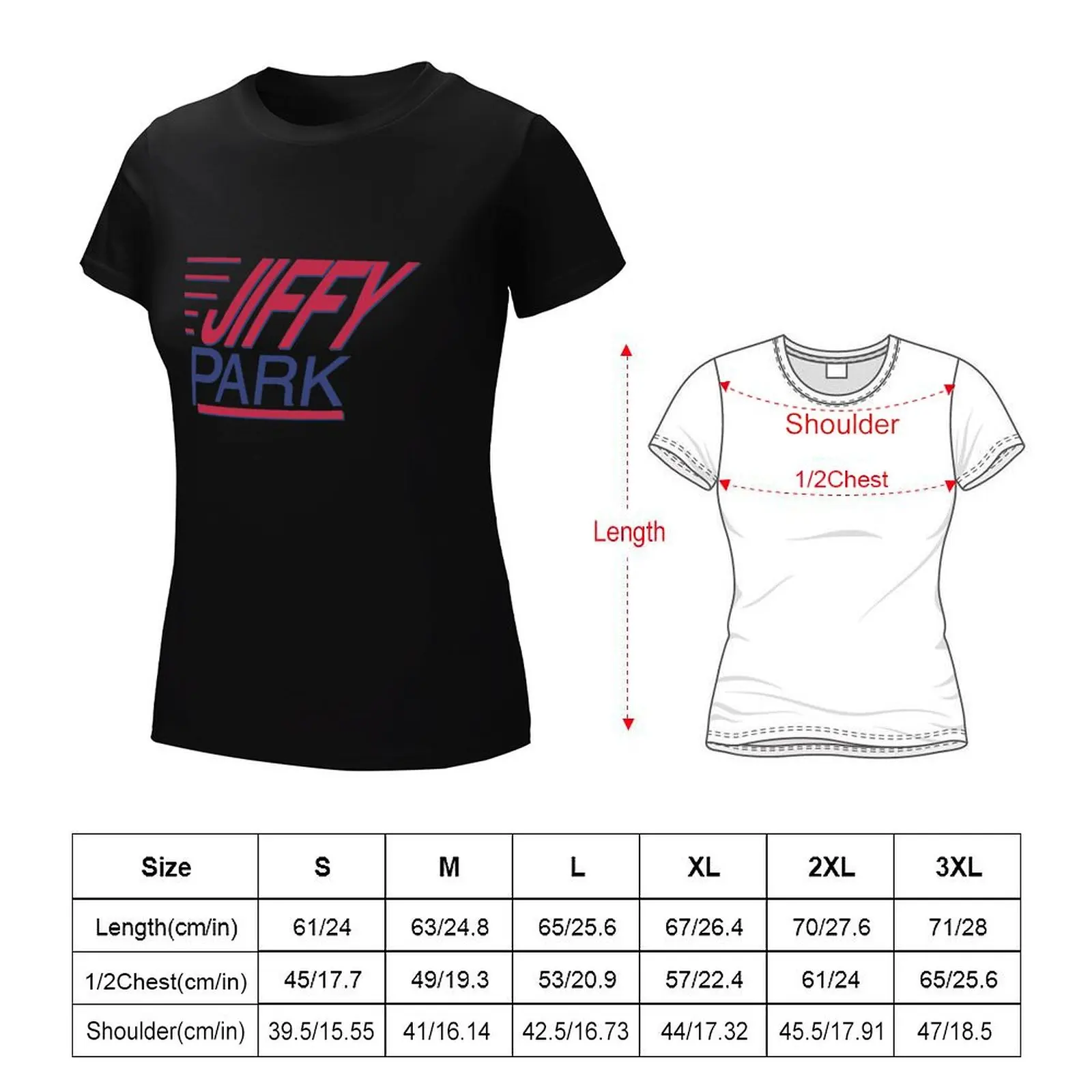 Camiseta del parque de Jiffy para mujer, ropa kawaii, Top