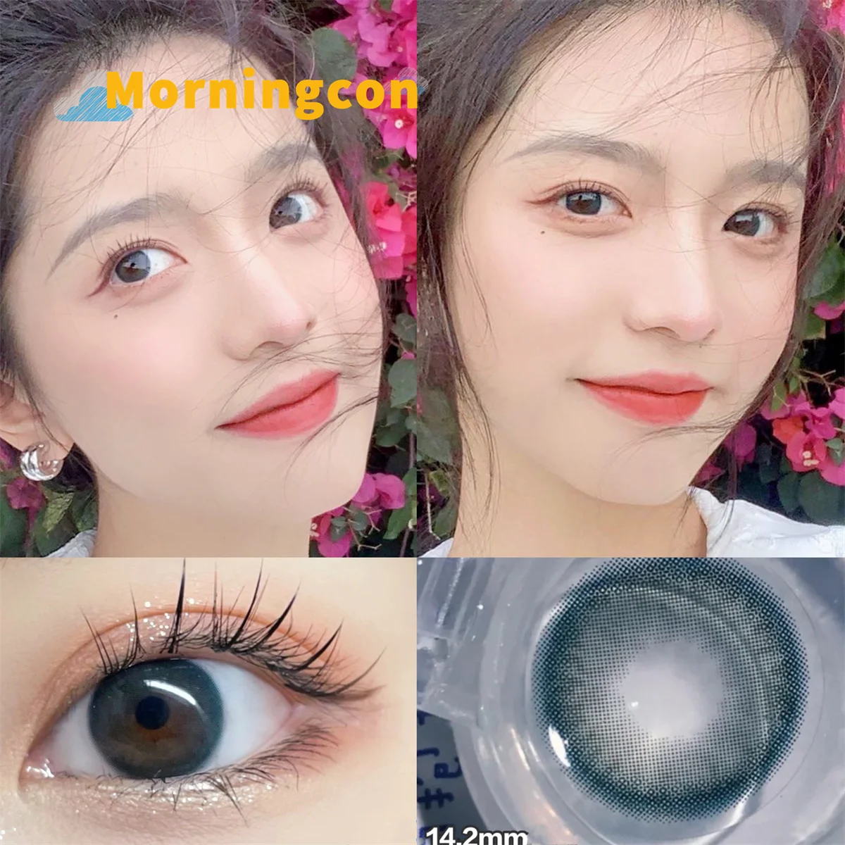 Yulan blue  Myopia Prescription Soft Colored Contacts Lenses For Eyes Small Beauty Pupil Make Up Natural Yearly