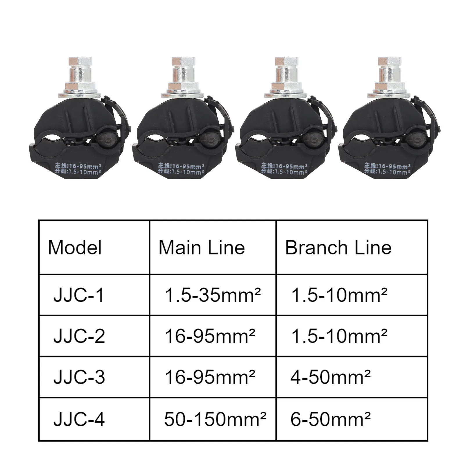 5 Pcs Insulation Piercing Connector 1KV No Peeling Piercing Clamp High Low Voltage Cable Splitter JJC-1 JJC-2 JJC-3 JJC-4