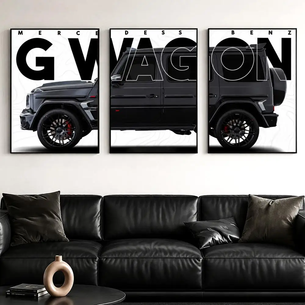 Luxury Performance SUV Painting Calligraphy Canvas Poster Set Wall Artwork Prints for Bedroom Living Room Home Decor Gift