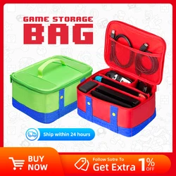 Funda protectora de transporte grande para Nintendo Switch OLED Console Pro controlador bolsa de almacenamiento de viaje funda para accesorios de interruptor