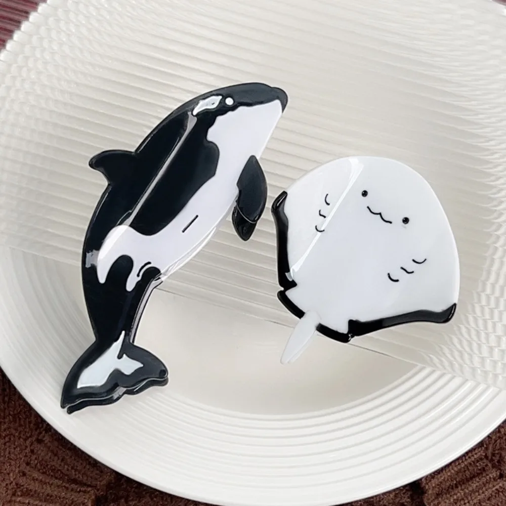 

Заколка для волос с уксусной кислотой, мантой Рэй, серия «Рыба, океан», «Убийца Кита», коготь для волос, головные уборы, креативная заколка для морского оргазма из ацетата для девочек