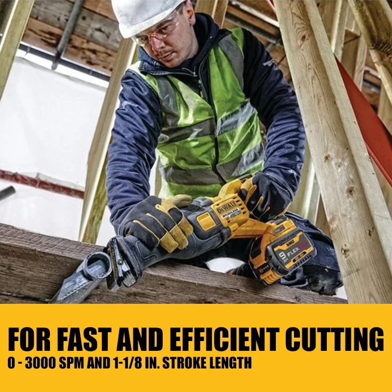 DEWALT DCS389 Brushless Cordless Reciprocating Saw FLEXVOLT® 60V Lithium Power Tools 3000SPM Bare Tool