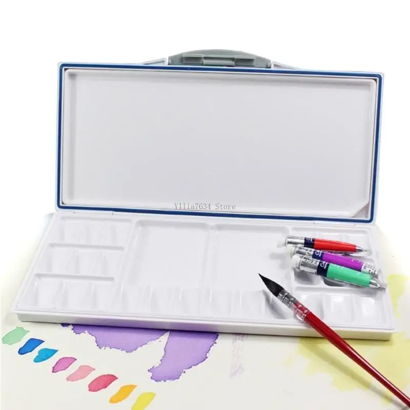 Praktische, zusammenklappbare Aquarellpalette mit Farbtablett für Künstler, Maler und Hobbyisten
