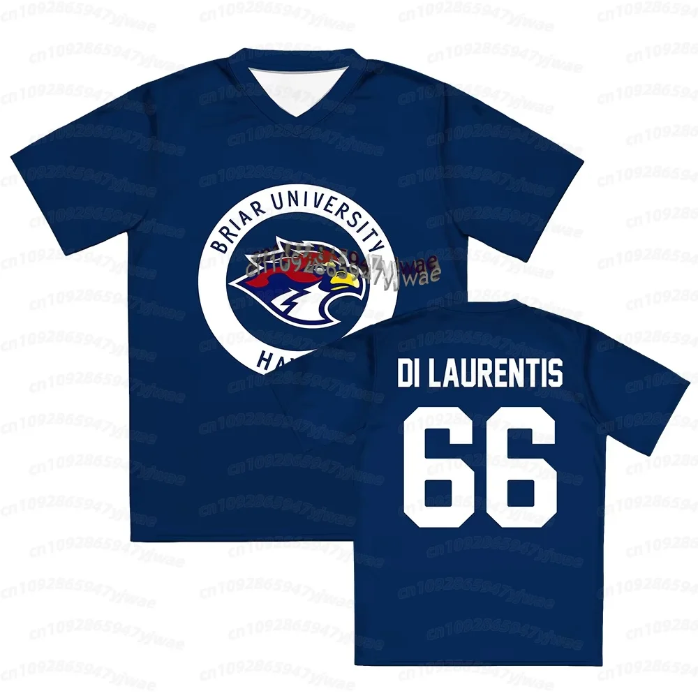 Men Women name tag Tees Off Campus Briar University Jersey Graham 44 22 DI LAURENTIS 66 Tucker46 T-shirt V-neck Short Sleeve TOP image 5