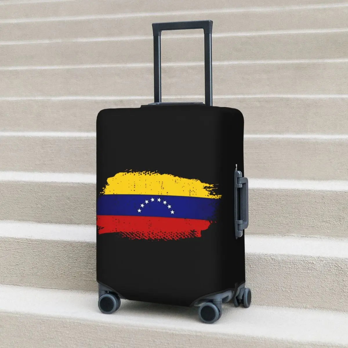 

Venezuela Flag Suitcase Cover Elastic Travel Protector Luggage Supplies Vacation