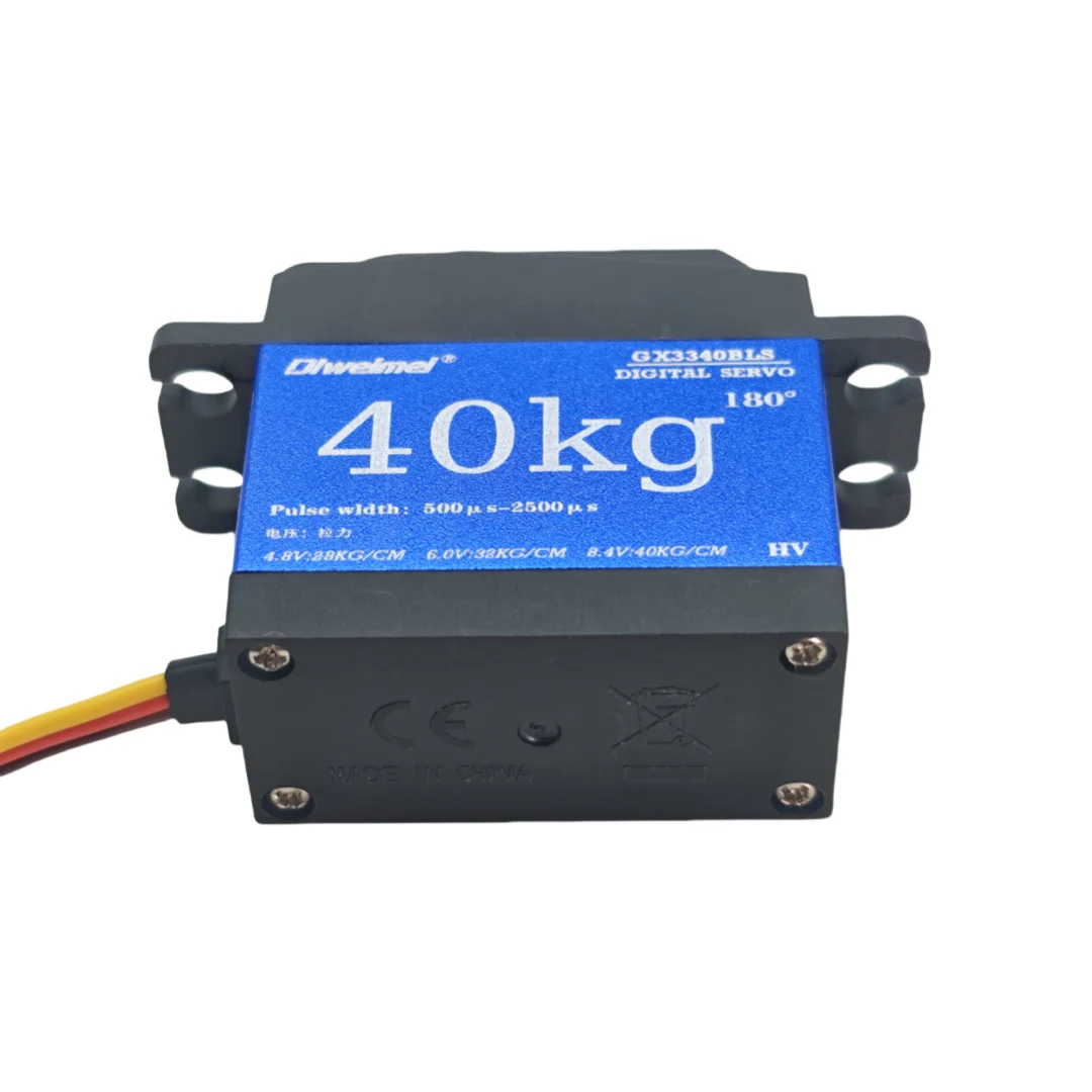 Servo de copa hueca de 40kg, engranaje metálico de alto torque adecuado para brazos robóticos y modelos de coches de control remoto 1:10 y 1:12