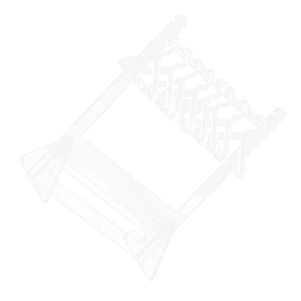 Earring Display Ear Stand Jewelry Organizer Acrylic Necklace Rack Desktop Clear Earrings Pendants Bracelets Storage Decorative