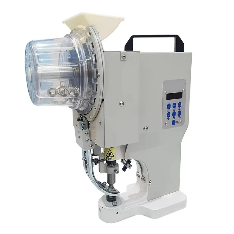 

Customizable Automatic Plastic Button Fixing Hole Sewing Eyelet Punching Machine Price Snap Button Machine