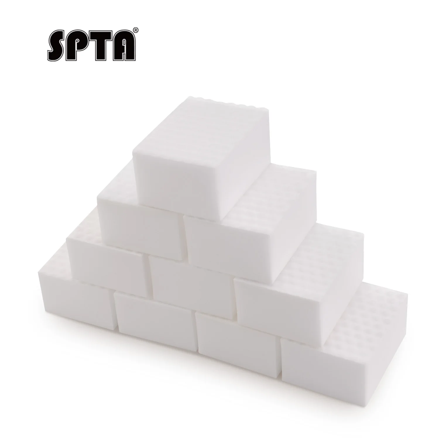 SPTA 10 sztuk magiczne gąbki czyszczenie gumka gąbka melaminowa podkładki piankowe, wielofunkcyjne czyszczenie gospodarstwa domowego gąbka do naczyń kuchennych