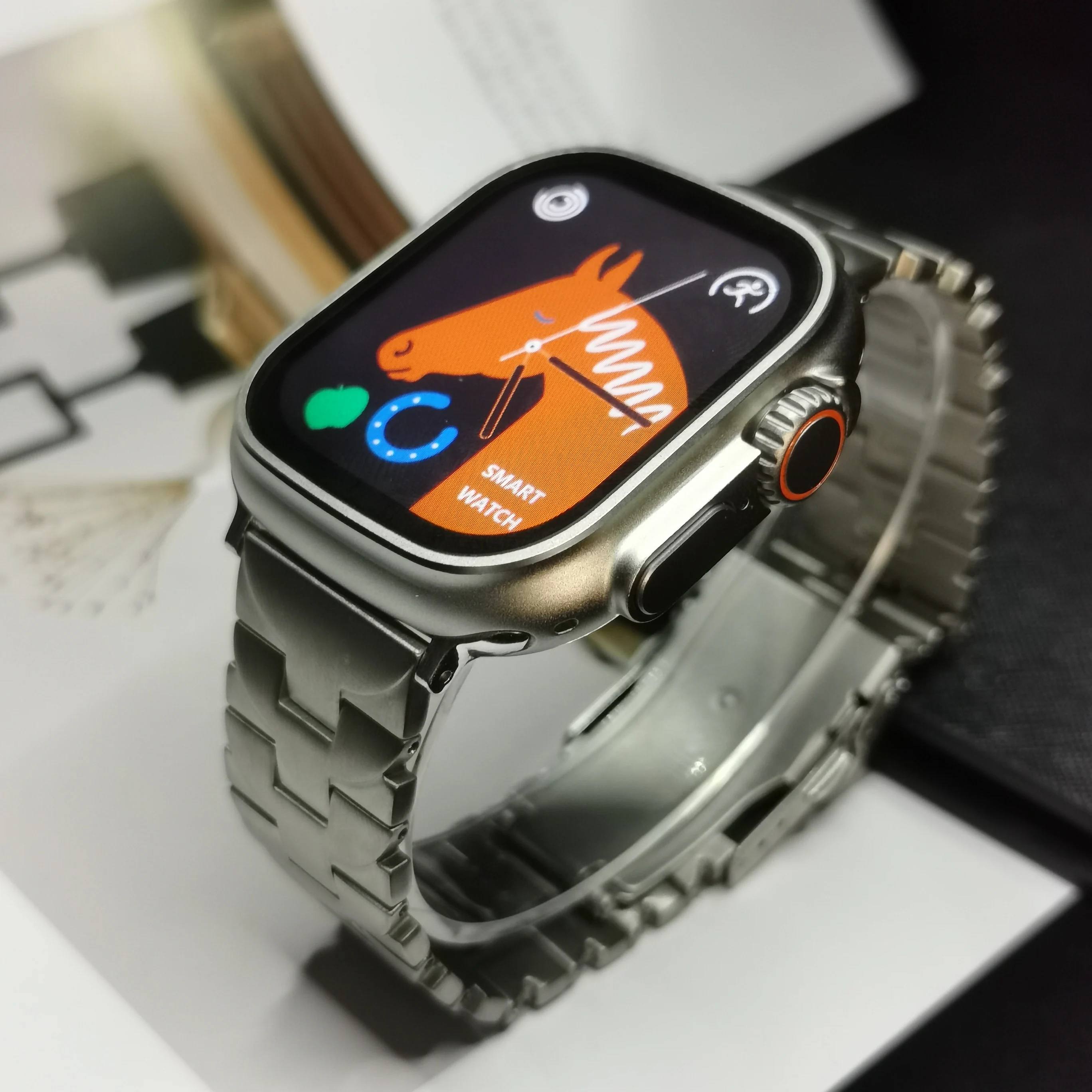 Titanium Bracelet for Apple Watch Ultra 2 Series 9 8 7 se 5 4 6 Band Metal Strap for iWatch 49mm 41 45mm 42 44mm 40 41mm Correa