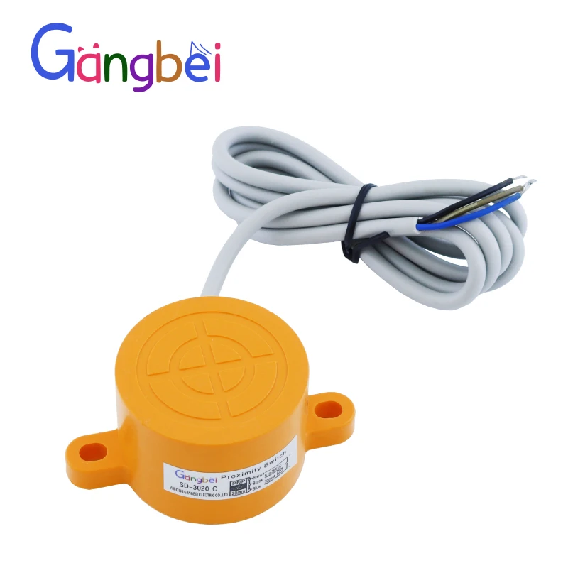 

Gangbei Flat Round Metal Proximity Sensor Switch Inductive Sensor SD-3020 (2020) A/B/C/D Two or Three Lines Induction Sensitive