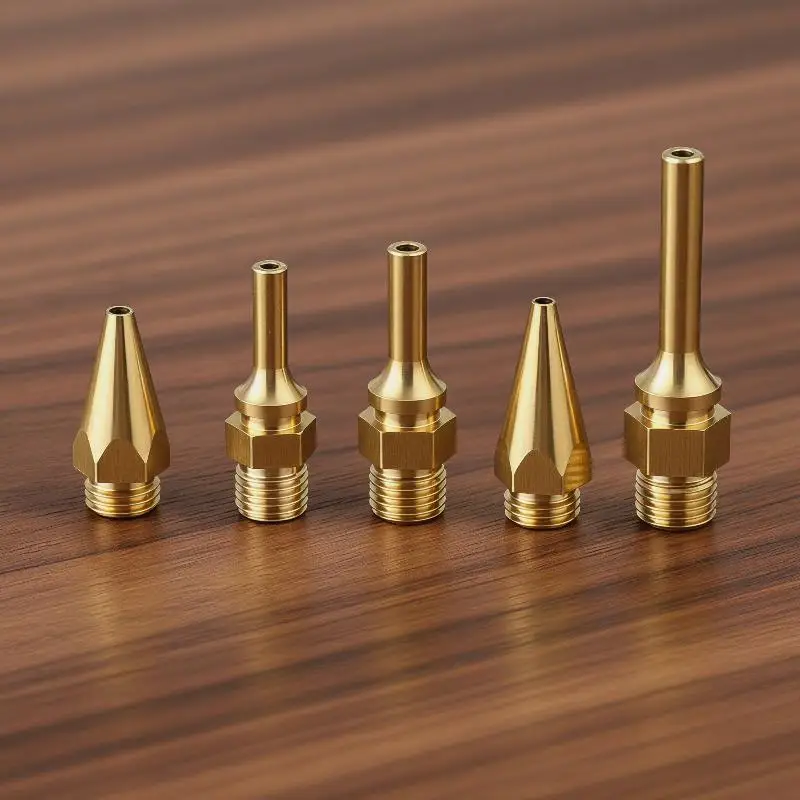 Brass Hot Melt Glue Gun Nozzles Sturdy Durable Rust Proof Replacement Parts for Handmade Jewelry DIY Home Repairs