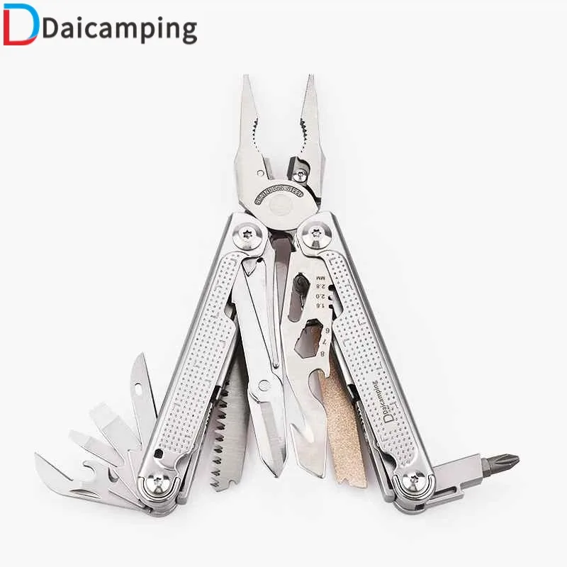 Daicamping DL302 Swiss Army Knife Multi Tools Cutter EDC Survival Gear Multi-tool  Plier Folding Multitool Knives