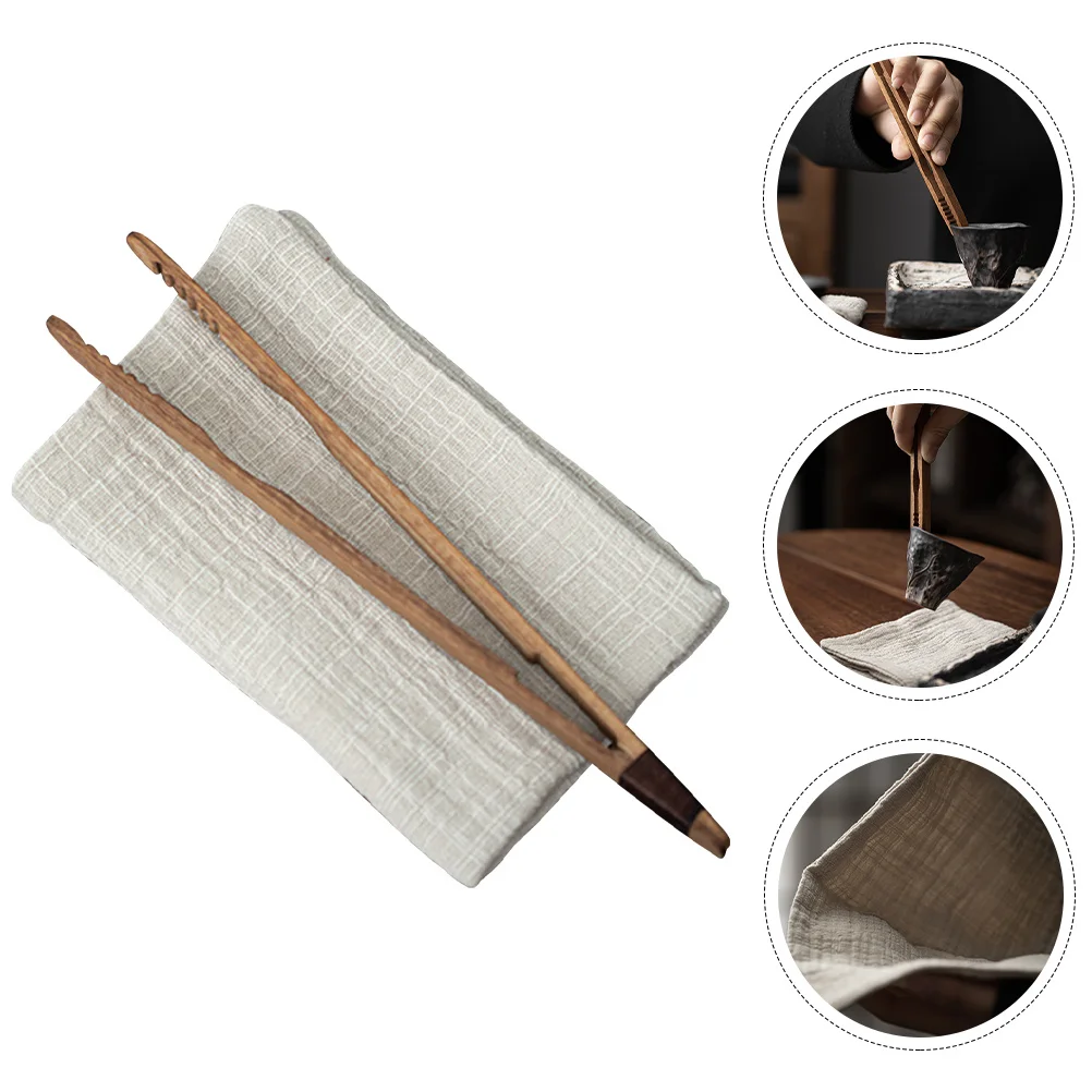 

1Set Kung Fu Tea Clamp Non-Slip Food Clamp for Kitchen Tea Ceremony Tool Home Serving Cup Clip Practical Design