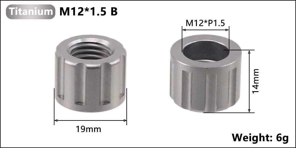 Heppe fahrrad durch achse mutter schraube fahrrad durch achse end kappe fahrrad naben rohr welle spieß kappen für p1.0/1,5 durch alxe mehrfarbig – Detail 16