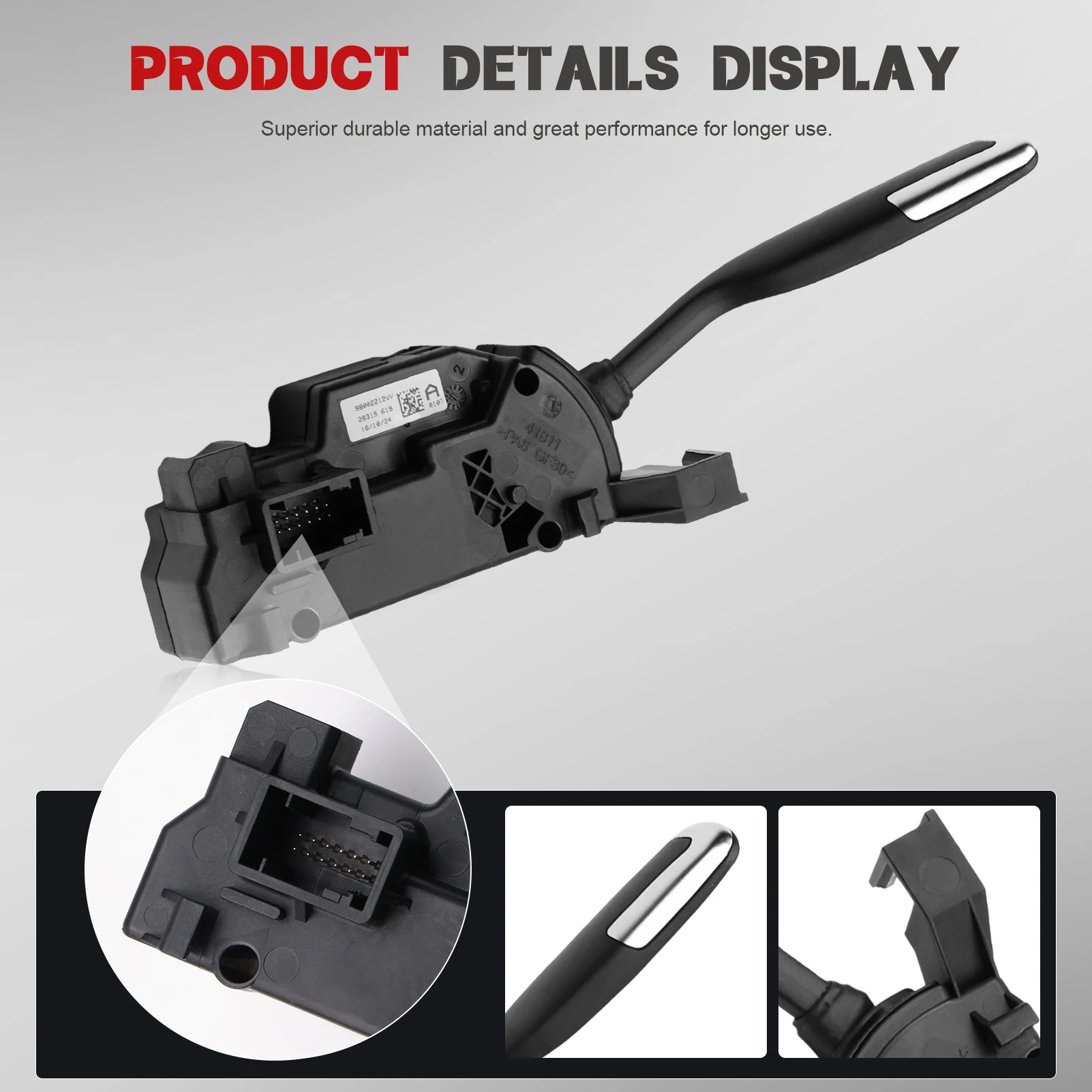 

Shifter Selector for Automatic Gearbox Compatible with Citroen C4 Picasso / C4 Grand Picasso 96811335XT