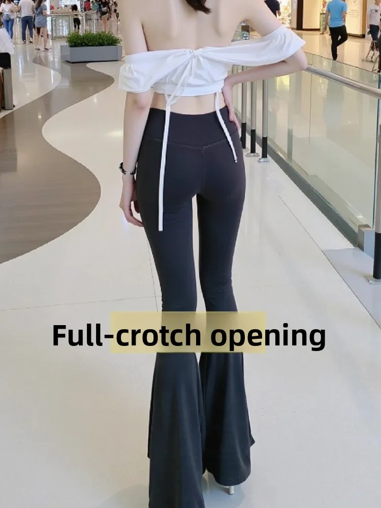 Pantalon de Yoga taille haute pour femmes, fermeture éclair d'extérieur, coupe Bootcut, Leggings en peau d'arche, fermeture éclair complète, pantalon Long décontracté