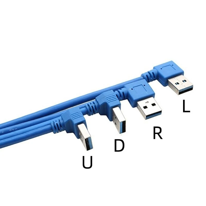 D0ua USB extensão do ângulo esquerdo da esquerda 90 graus um homem para fêmea para laptop USB Mouse Disk Disk