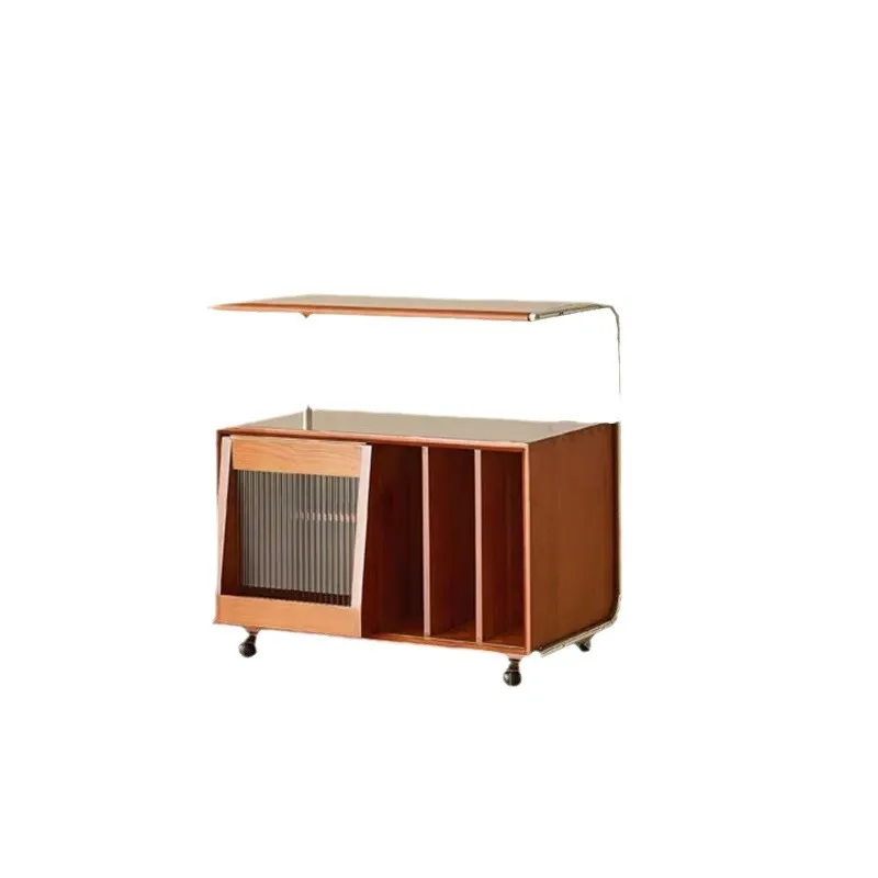 

Simple retro solid wood sofa living room side cabinet bookcase bedroom storage cabinet