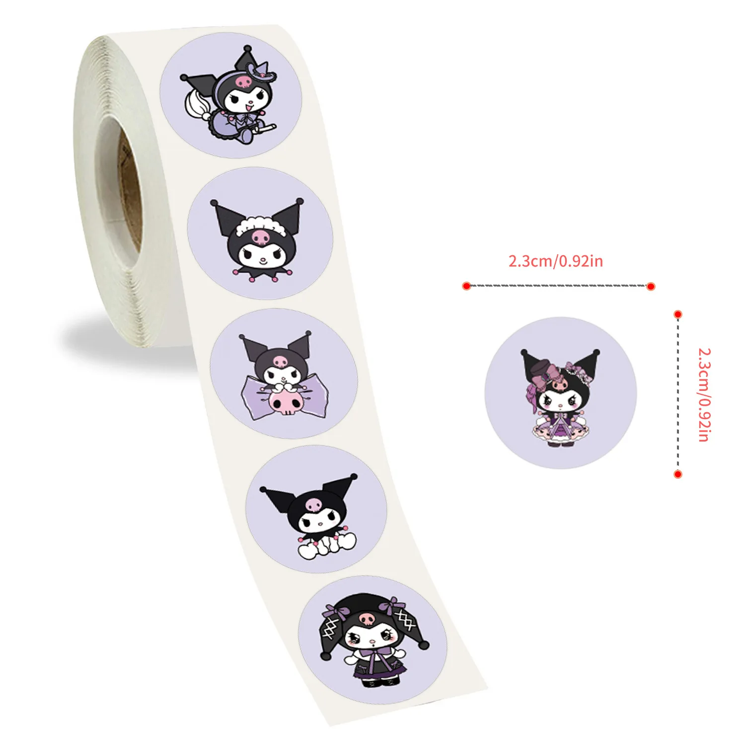 500 pçs sanrio kuramori bonito rolo adesivos diy guitarra geladeira telefone portátil copo de água skate planejador suprimentos decalques