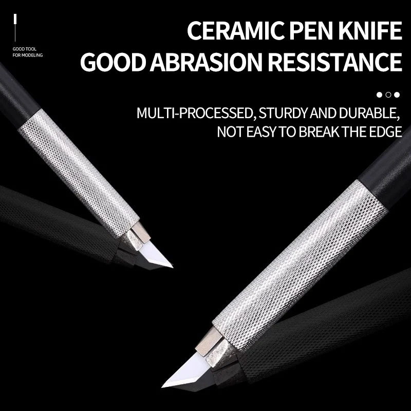 stedi 4mm Ceramic penknife military Gundam cutting spout model dolls assembling carving durable tools scribing tape