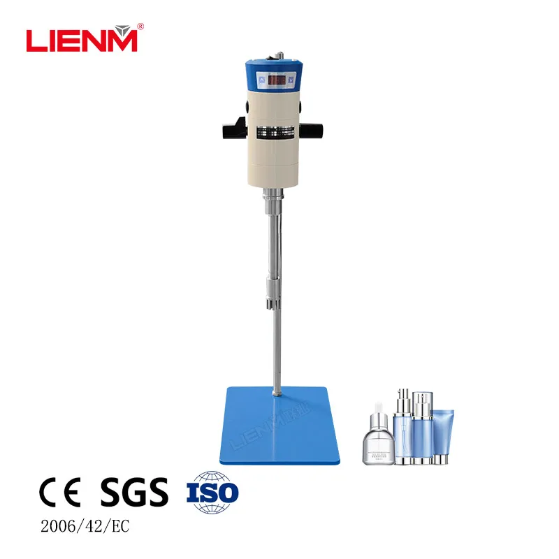 High Shear Homogenizer Pressure Vessel Structure Laboratory Homogenizer Mixer Lab Equipment for Cosmetics Manufacturer