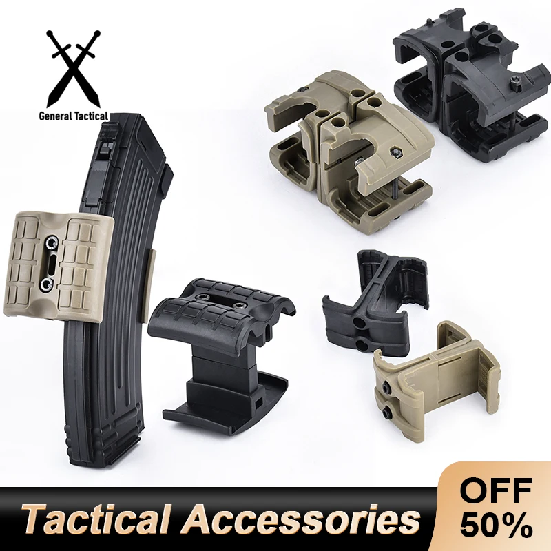 Tactical M4 Magazine Parallel Coupler Double Magazine Connector Clip Mount AR Mag Clamp Holder Hunting Accessories Toy Gun