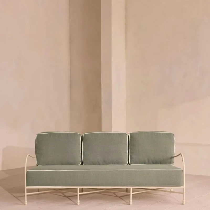 Modern three-seat aluminum alloy garden sofa set outdoor furniture