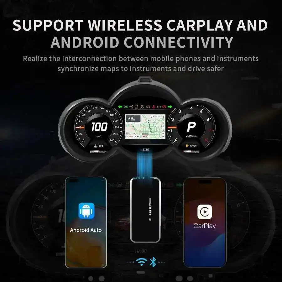 Dashboard Cluster For Chevrolet Cruze Lacetti Classic Lacett 2009-2014 Panel Cluster Multiple Colorful UI New Car LCD Instrument