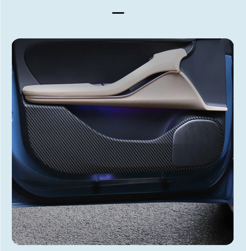 

Suitable For NIO ET5 2022 Leather Anti-kick Mat For Car Door Doorsill Strip Protective Mat