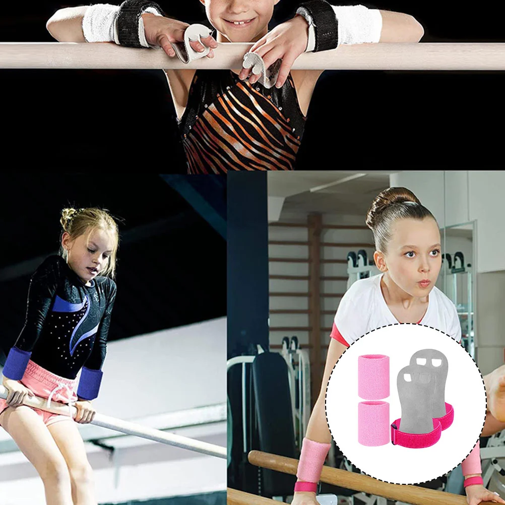 

Household Gymnastics Grip Palm Wrist Set Women Wristbands Non-slip Lifting Grips