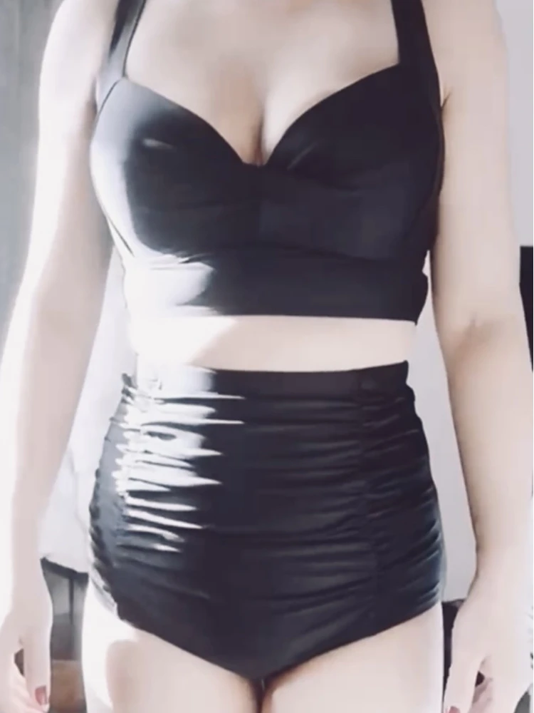 

Купальник больших размеров с эффектом пуш-ап и стальными кольцами, утягивающий, черный, с утяжкой на талии, скрывающий недостатки фигуры, для большой груди
