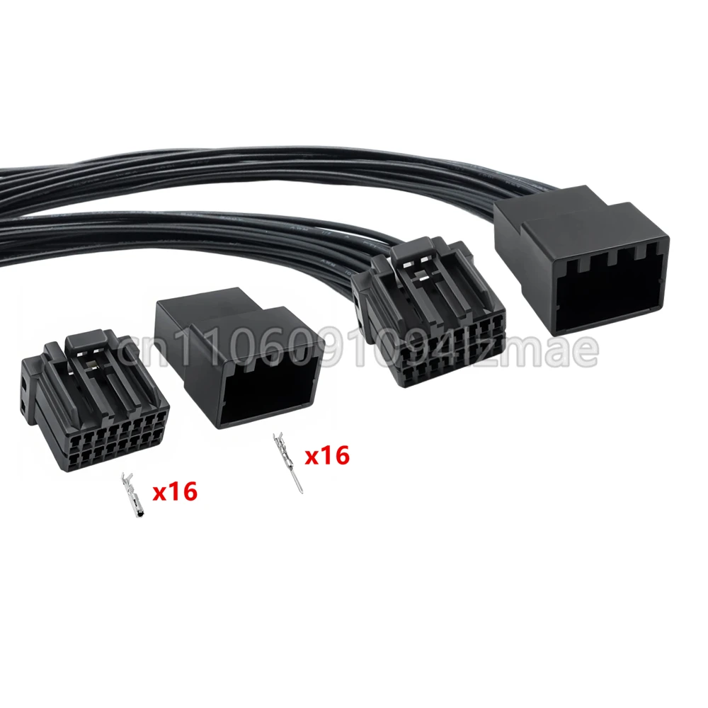 16 Pin AC Assembly Auto Modification Connector Accessories Automobile Wire Harness Unsealed Socket For Honda 175966-2 175615-2
