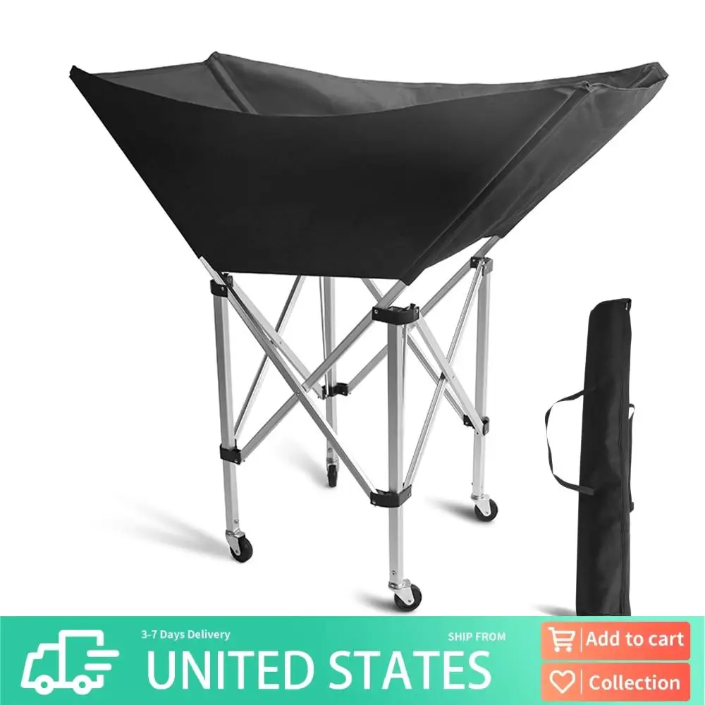 

Складная тележка для мячей-гамака с колесами, оборудование для тренировок по волейболу, держатель для мячей с сумкой для переноски для гаража или тренажерного зала