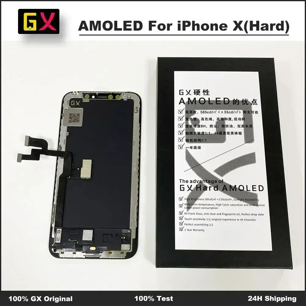 GX AMOLED For iPhone XS Display XSMAX XR 11 OLED Best GX Hard OLED For iPhone X LCD Screen AMOLED Digitizer Assembly Replacement