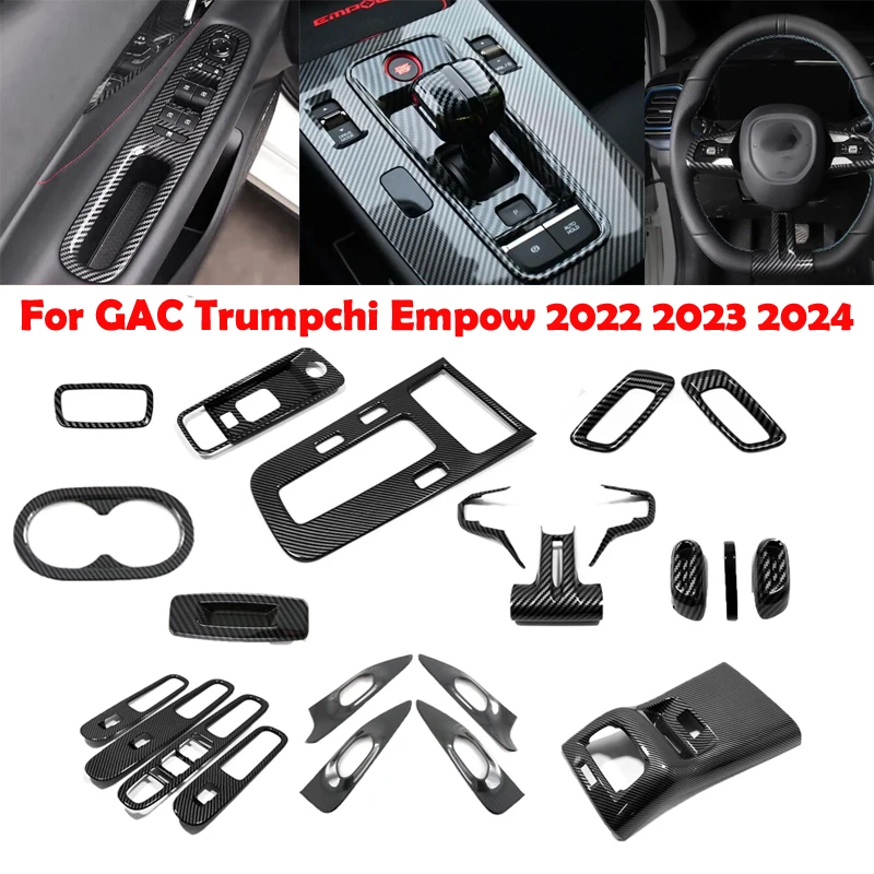 For GAC Trumpchi Empow 2022 2023 2024 Door Speaker / Head Light Switch / Gear Shift Panel / Air AC Outlet Cover Trim Accessories