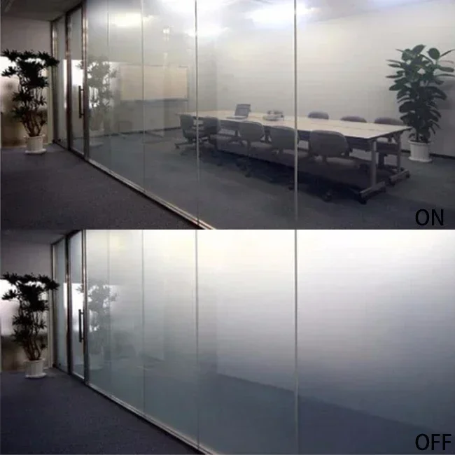 1.0  Intelligent Privacy Glass 10mm PDLC Magic Window Film with Self-Adhesive Smart Film