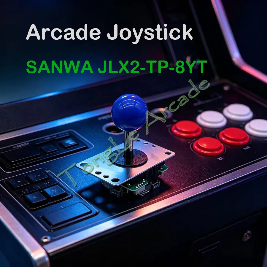 Original Newest Sanwa JLX2-TP-8YT Joystick Authentic SANWA JLX Joysticks Ideal for Arcade Jamma MAME Game 12 Colors Available