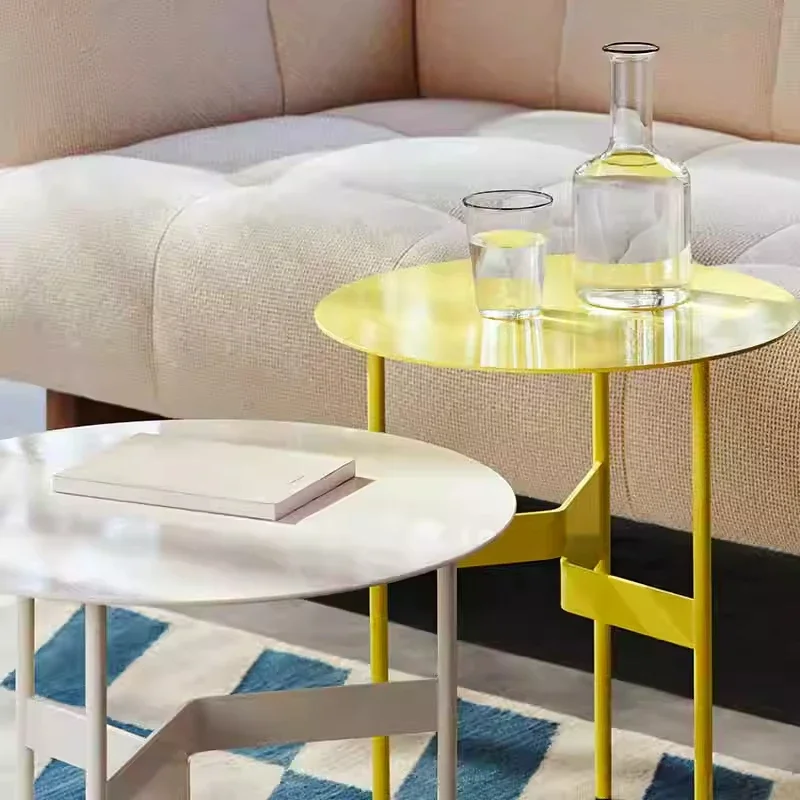 

Nordic coffee table side table modern simple round table