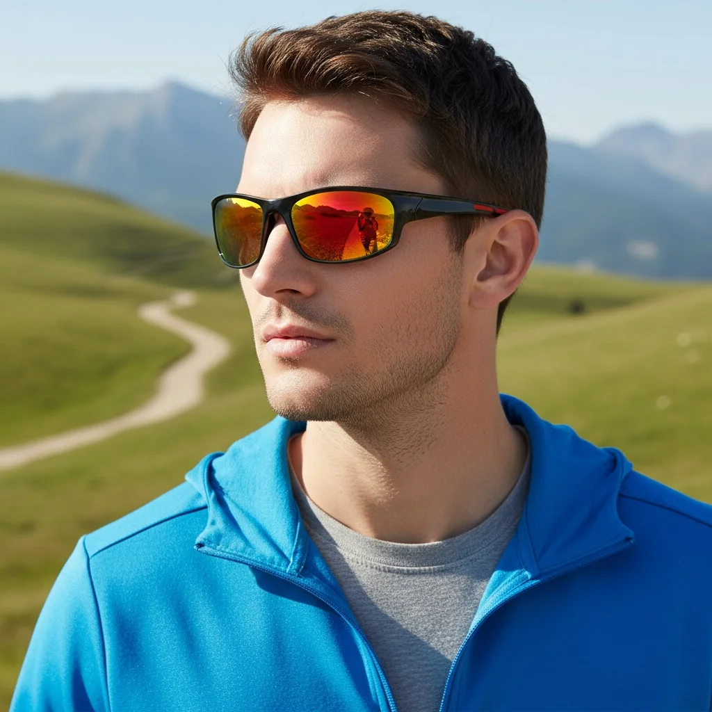 Neue Outdoor-Sport-Sonnenbrille für Herren und Damen, modisch, bunte Sonnenbrille, kleiner Rahmen, Fahrradbrille 9937