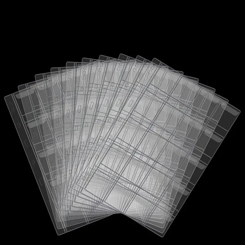5 PCS Album for Coins Albums 12/20/30/42 Pocket Coins Collection PVC Transparent Inside Pages  Coins Loose Leaf Organizer Bag