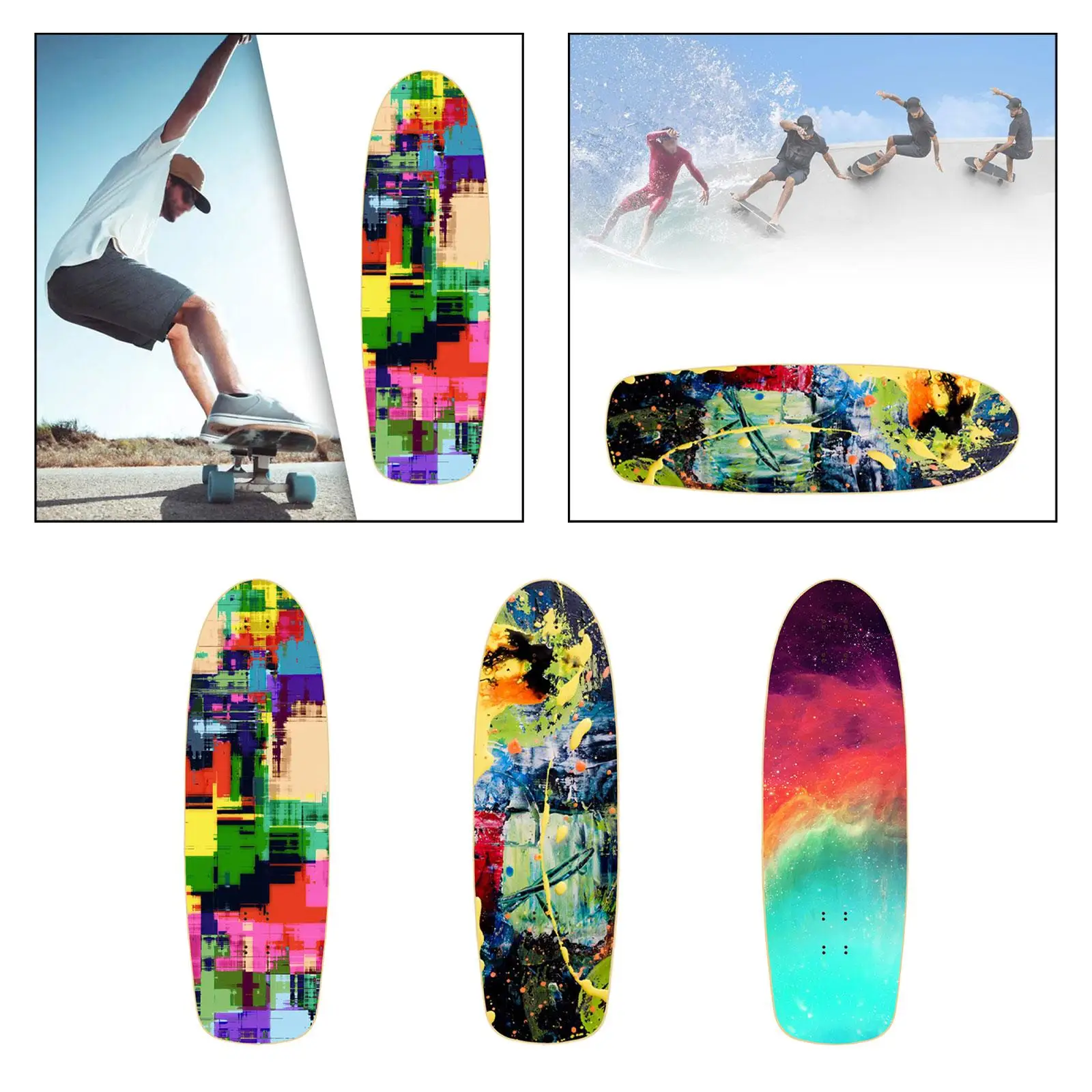 Skateboard Deck leichtes Sport zubehör Erwachsene robustes Holz Skateboard