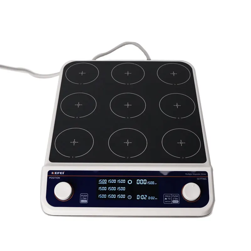COOFULL Lab Magnetic Stirrer Hot Plate with Temperature Probe Automatic Agitator Motor 20L Capacity for Chemical Processing
