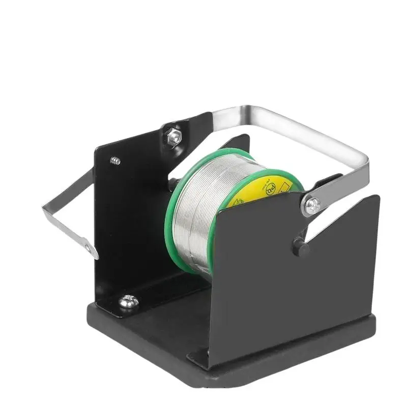Adjustable Solder Wire Reel Dispenser Holder Metal Stand Sturdy Construction for Workbench Hobby Soldering Tasks